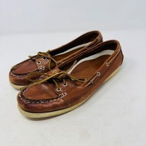 Brown Leather Boat Shoes